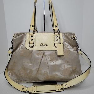 Coach Ashley Horse And Carriage Shoulder Tote Anniversary Edition #M1051-F15656